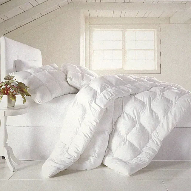 BrylaneHome 200 Thread Count Cotton Comforter - Full/Queen, White