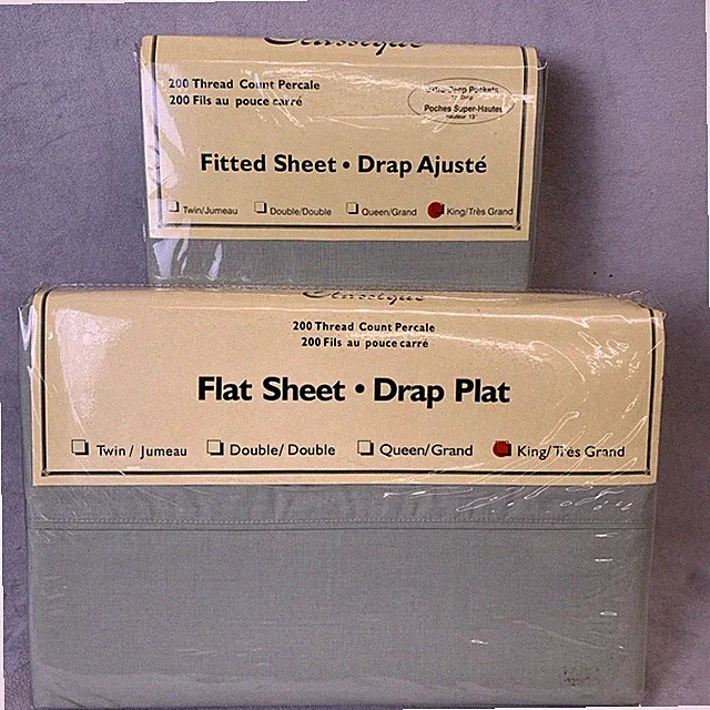 Classique Sheet Set King Size Extra Deep Pockets 13” Drop 200 Thread Count Green
