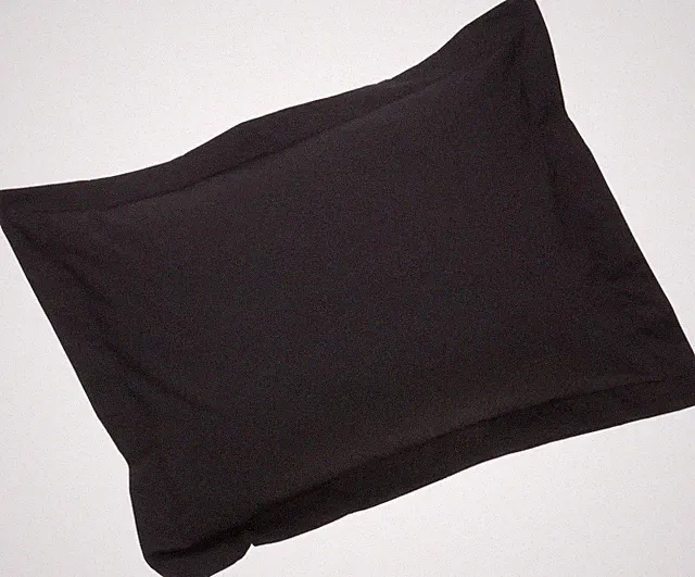 Crescent Tailored 100% Pure Natural Cotton Standard Pillow Shams - Hypoallergeni