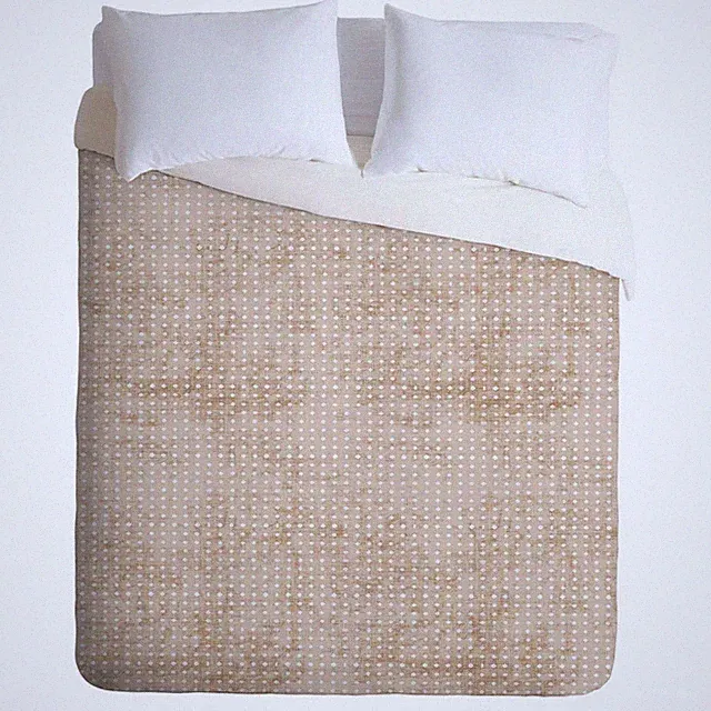 Denys Cotton Comforter Set Artistic Lightweight 200 Thread Count, Brown, King