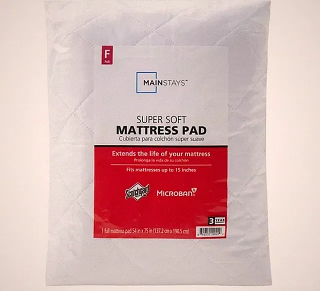 Mainstays Super Soft Quilted Mattress Pad NEW FULL / DOUBLE