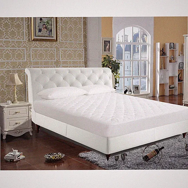 Newpoint International 200-Thread Count Cotton Waterproof Mattress Pad, Twin
