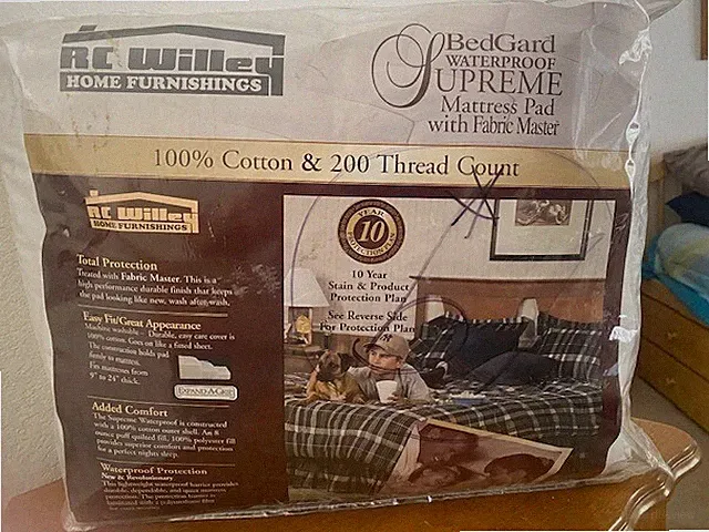 Twin XL mattress pad waterproof 200 thread count